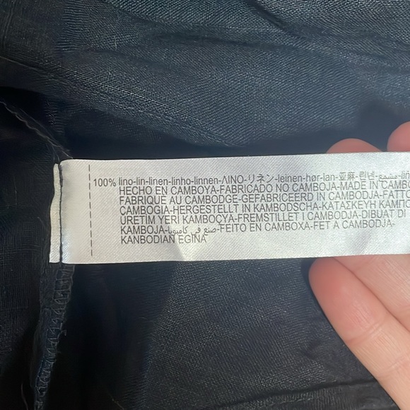 Zara wrap top 100% linen NWT size S - Picture 3 of 5